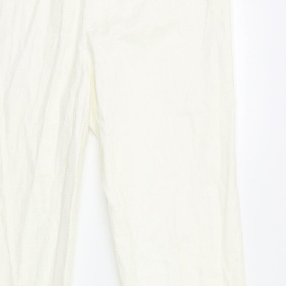 Preworn Womens Ivory   Trousers  Size 12 L29 in