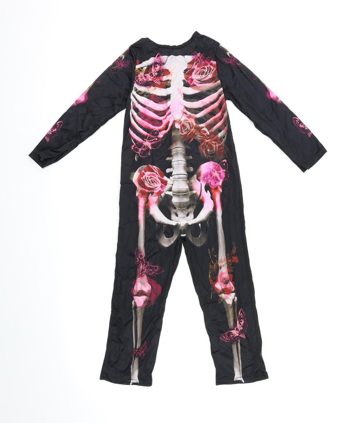 TU Girls Black One Piece Size 5-6 Years - Skeleton