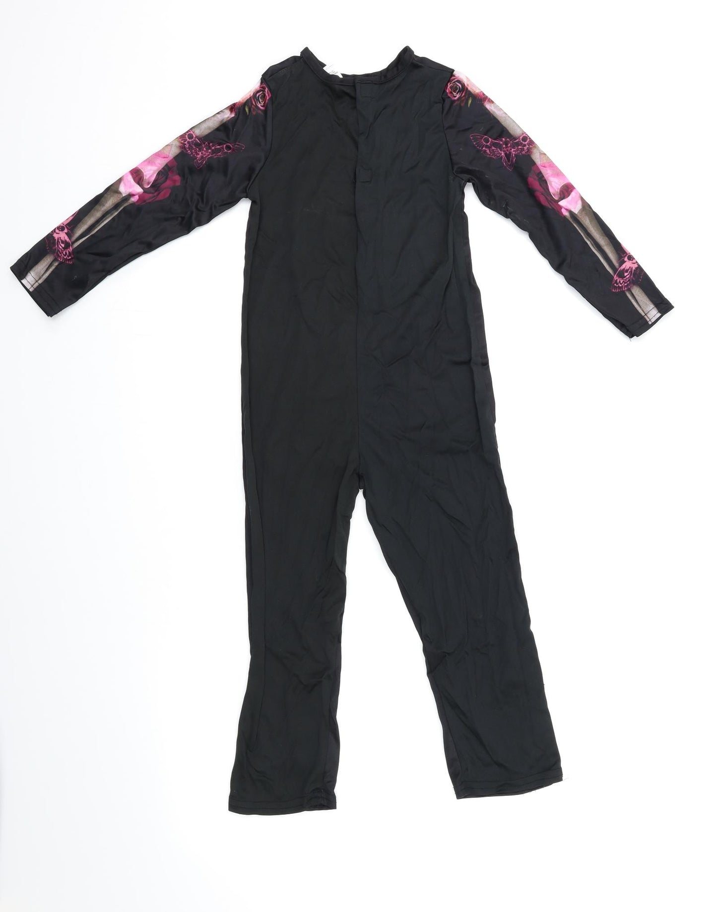TU Girls Black    One Piece Size 5-6 Years  - Skeleton