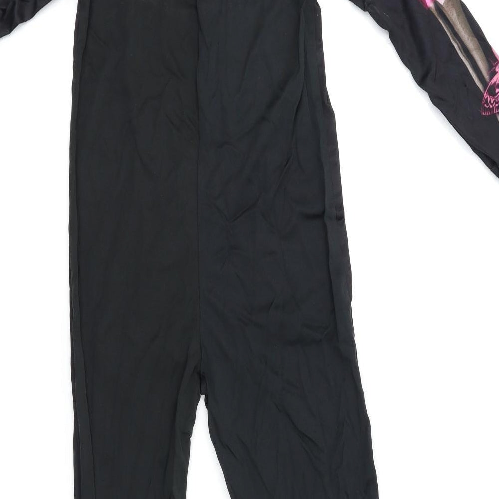 TU Girls Black    One Piece Size 5-6 Years  - Skeleton