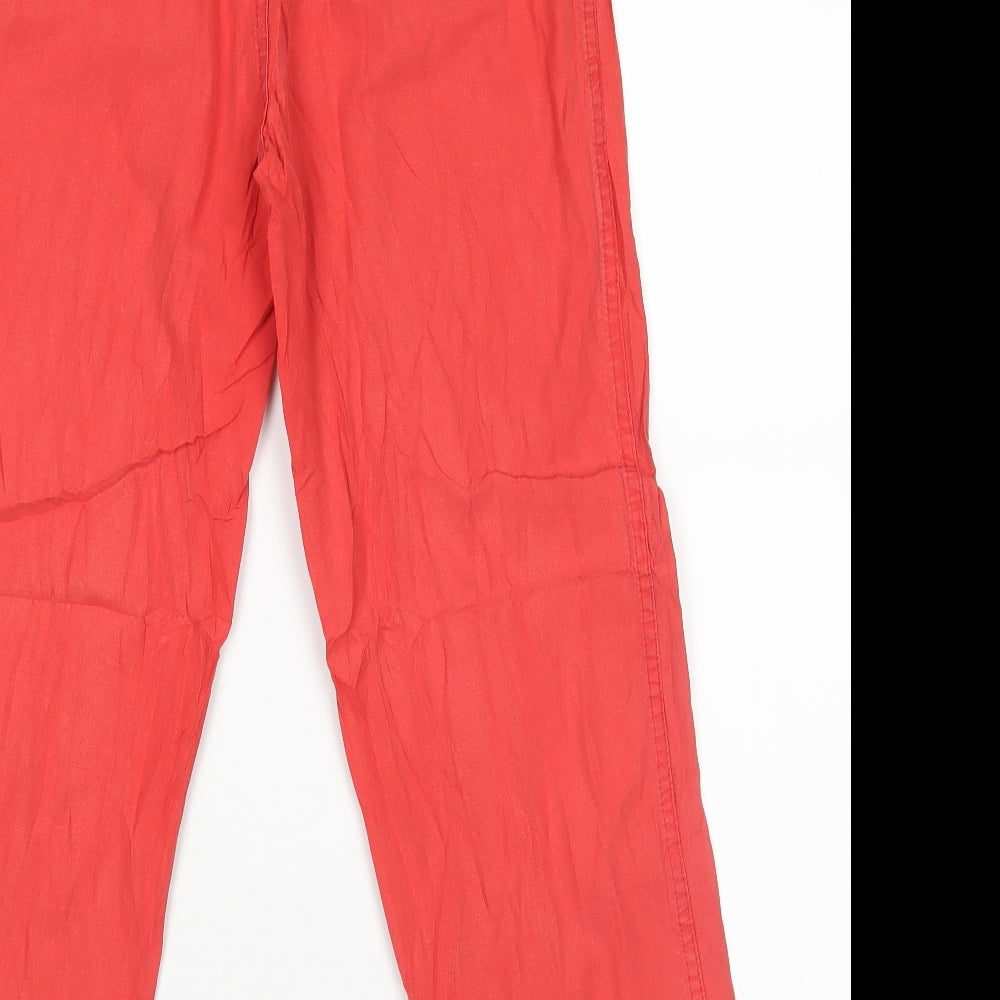 Gary Womens Red   Trousers  Size 40 L27 in