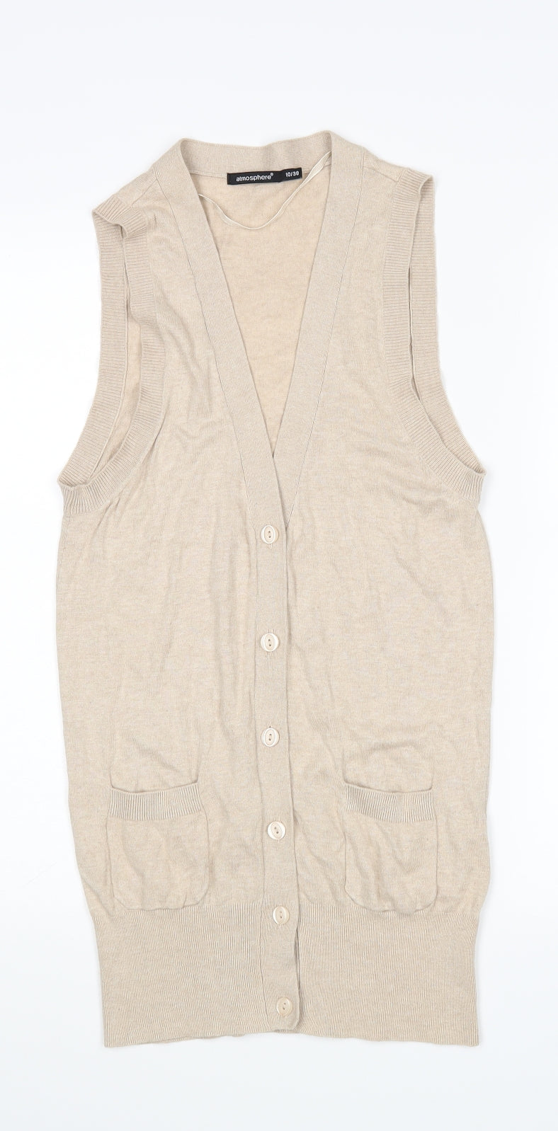 Atmosphere Womens Beige   Cardigan Jumper Size 10