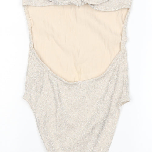 Topshop Womens Beige   Playsuit One-Piece Size 10
