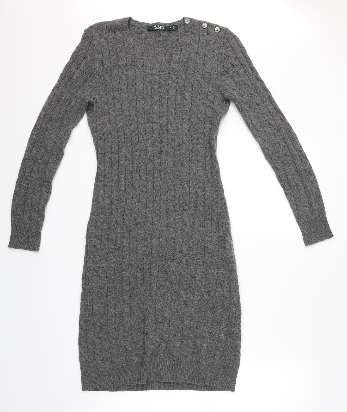 Ralph Lauren Womens Grey   Jumper Dress  Size S