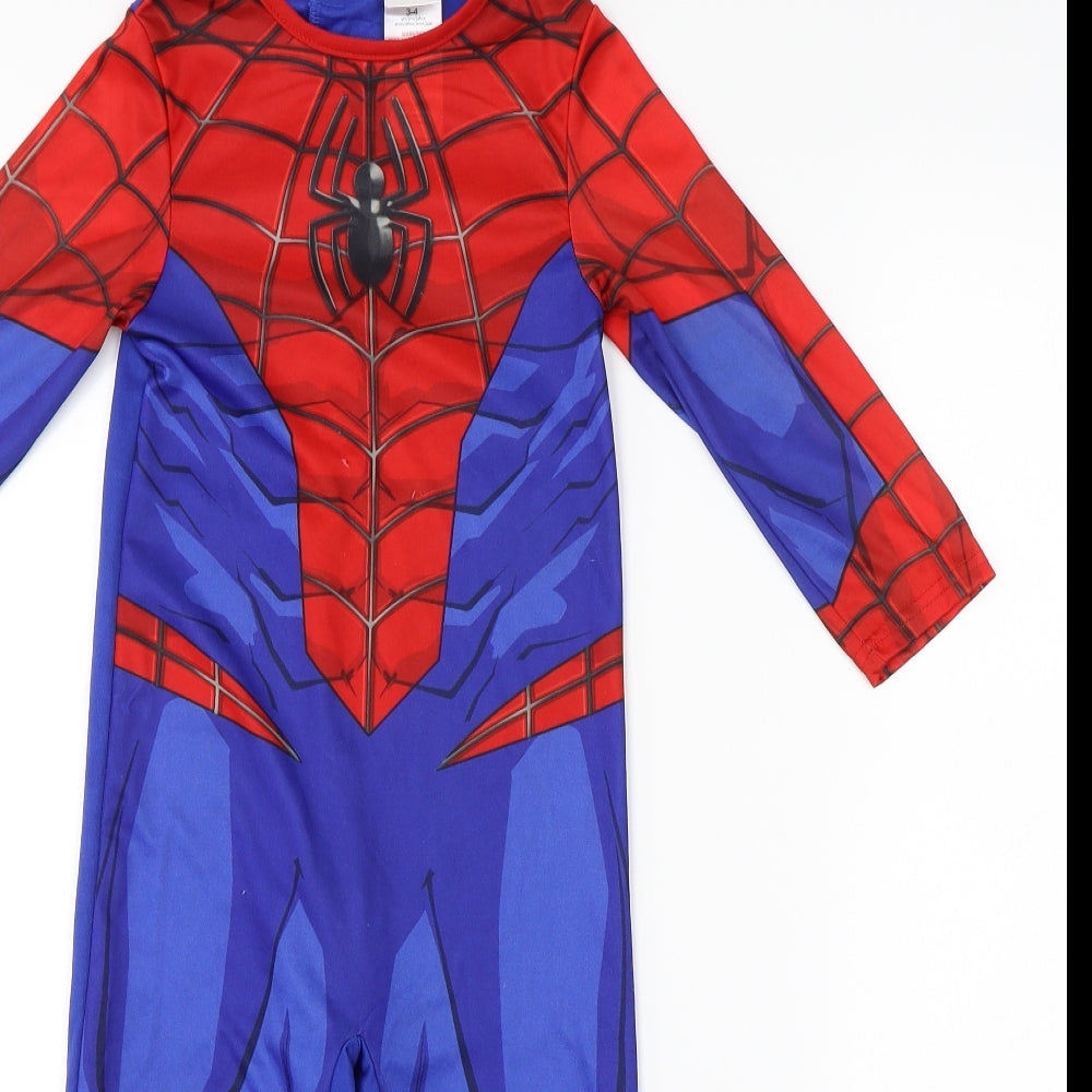 Marvel Boys Blue   Basic Casual Size 3-4 Years  - Spiderman costume