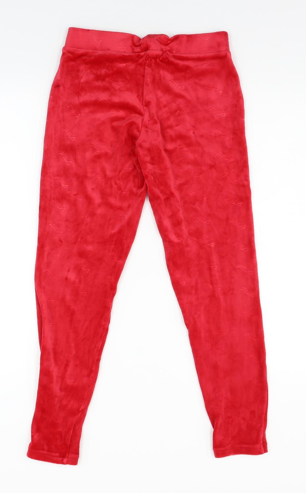 FILA Womens Red   Jogger Trousers Size S L26 in