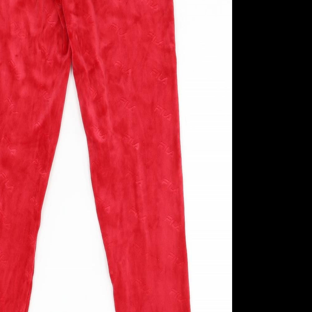 FILA Womens Red   Jogger Trousers Size S L26 in