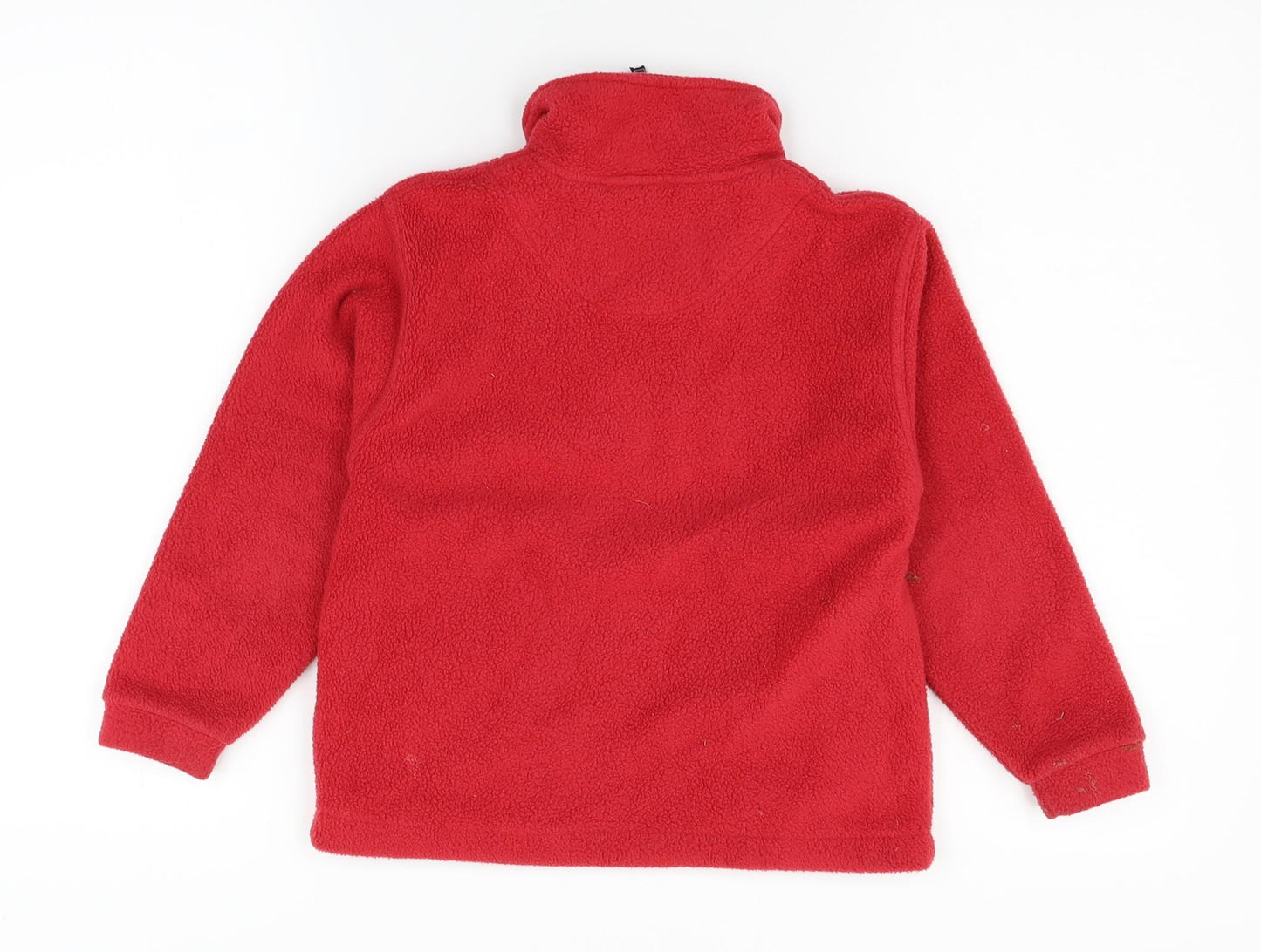 JERZEES Boys Red   Henley Jumper Size 3-4 Years  - Scotland