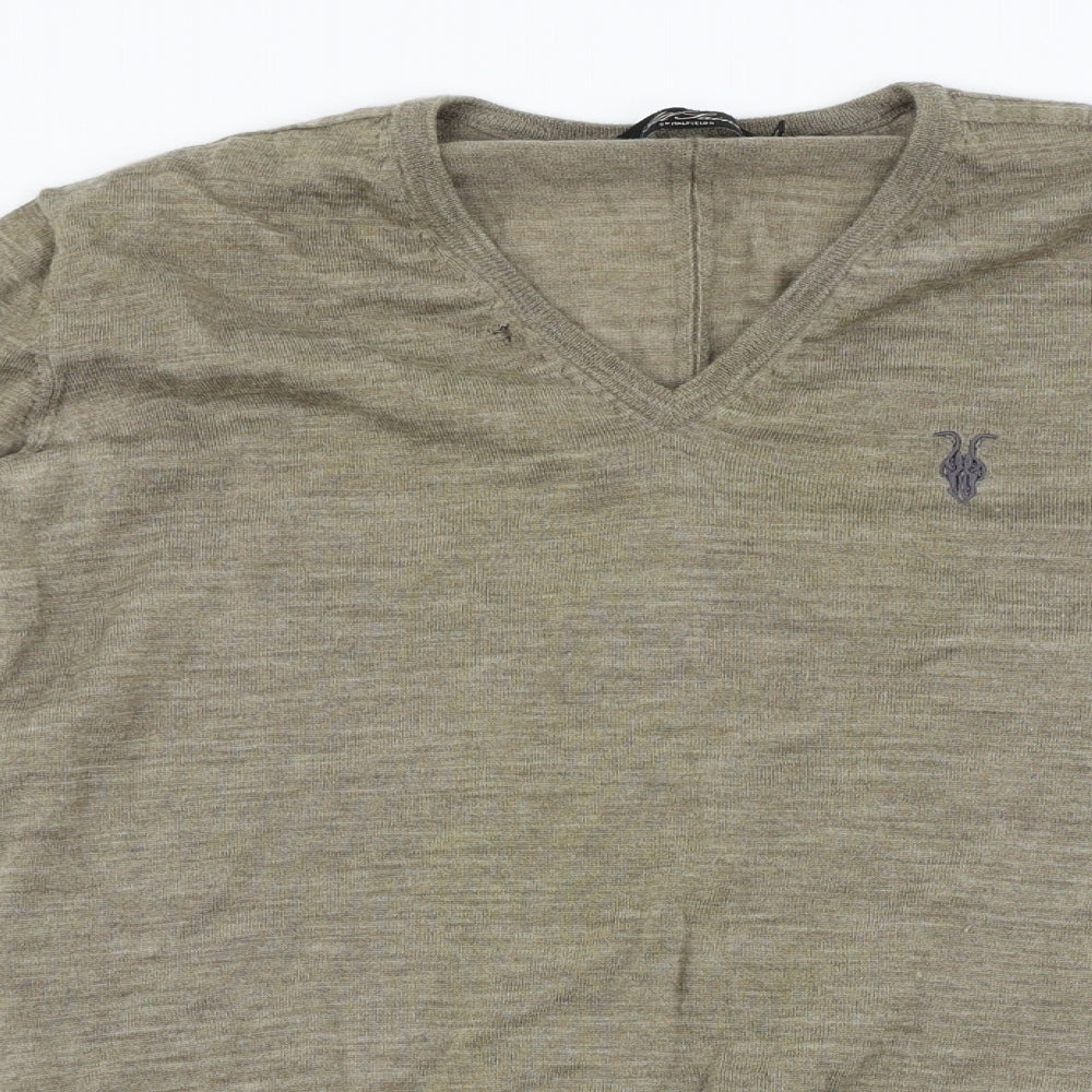 all saints Mens Brown   Pullover Jumper Size S