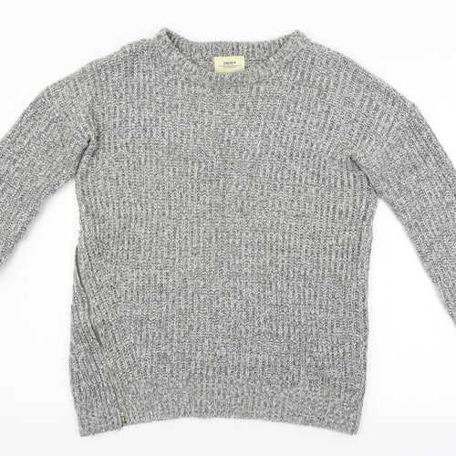 apaya Mens Grey   Pullover Jumper Size M  - zip detail on side