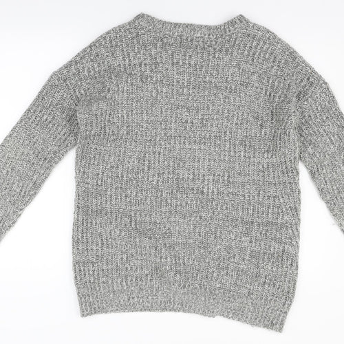 apaya Mens Grey   Pullover Jumper Size M  - zip detail on side