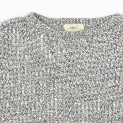 apaya Mens Grey   Pullover Jumper Size M  - zip detail on side