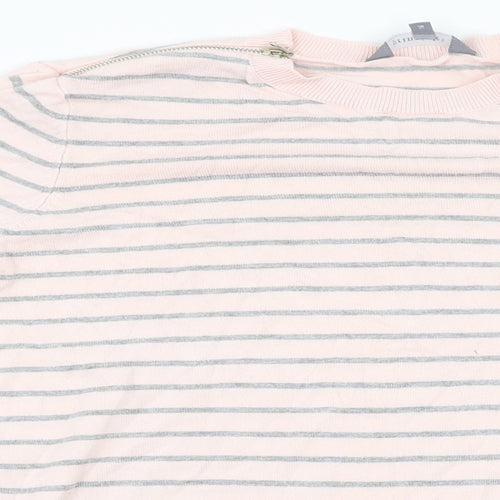 Principles Womens Pink Striped  Pullover Jumper Size 16