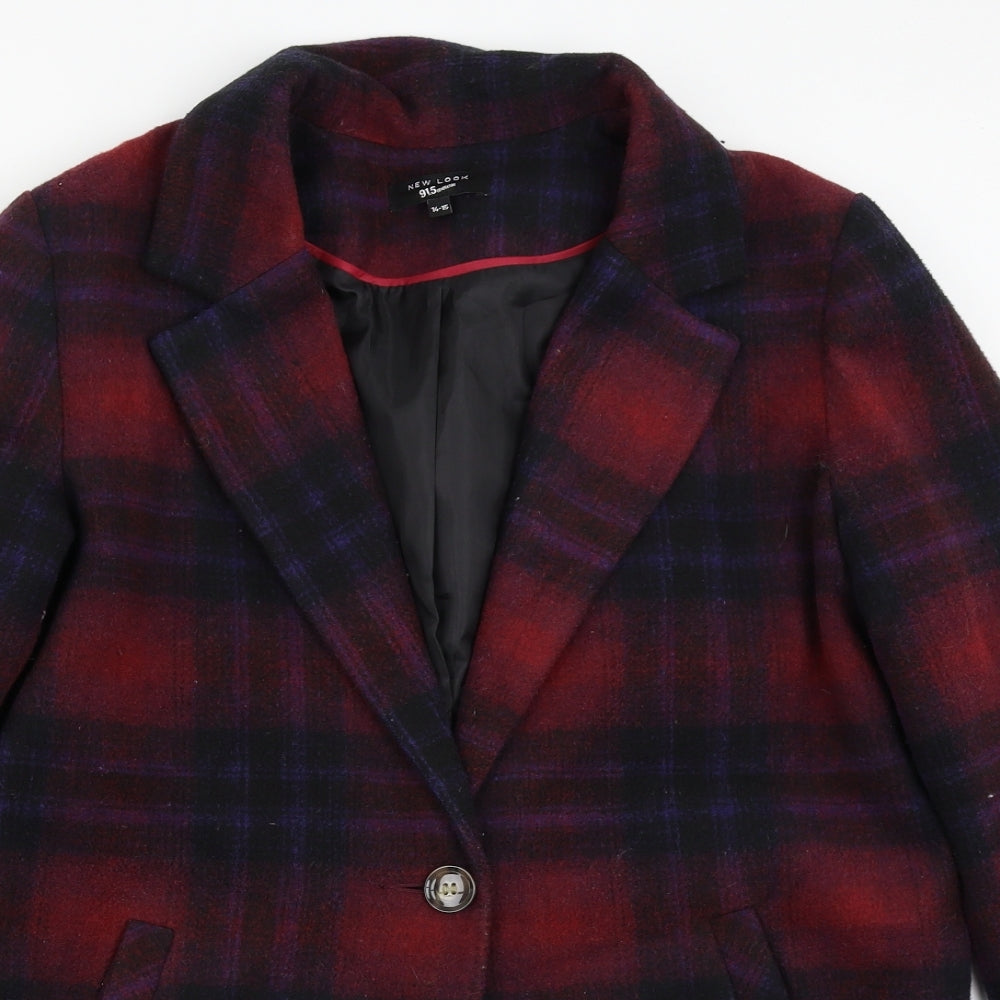 NEXT Boys Red Plaid  Jacket Blazer Size 14-15 Years