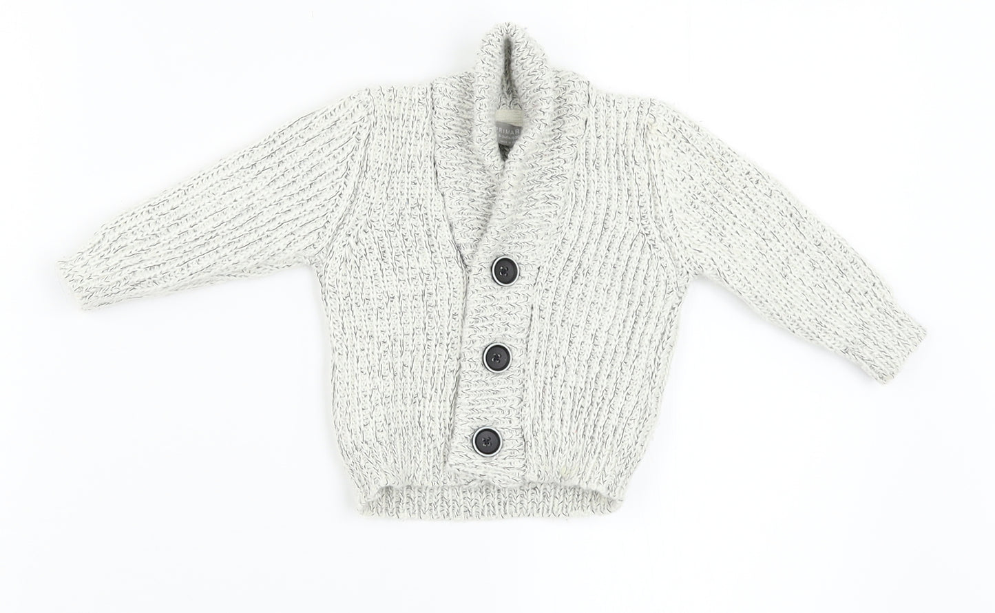 Priamrk Baby Grey   Cardigan Jumper Size 0-3 Months