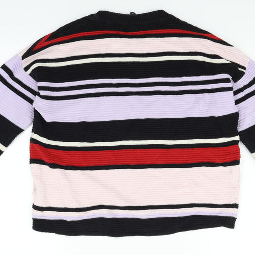 H&M Womens Multicoloured Striped  Pullover Jumper Size XS