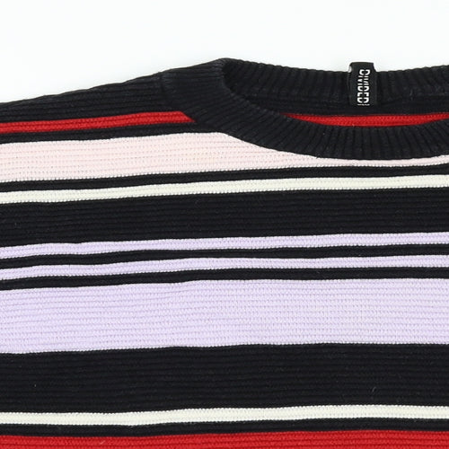 H&M Womens Multicoloured Striped  Pullover Jumper Size XS