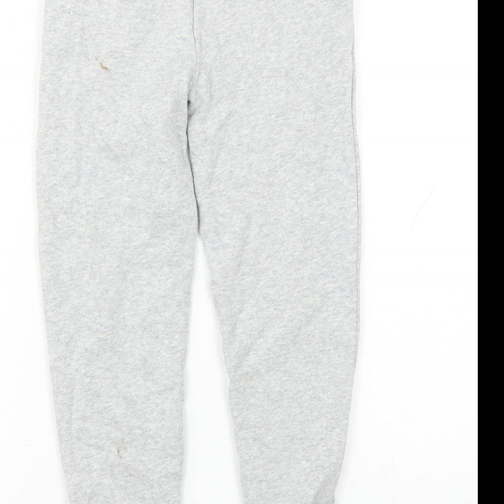 M&S Girls Grey   Sweatpants Trousers Size 6-7 Years