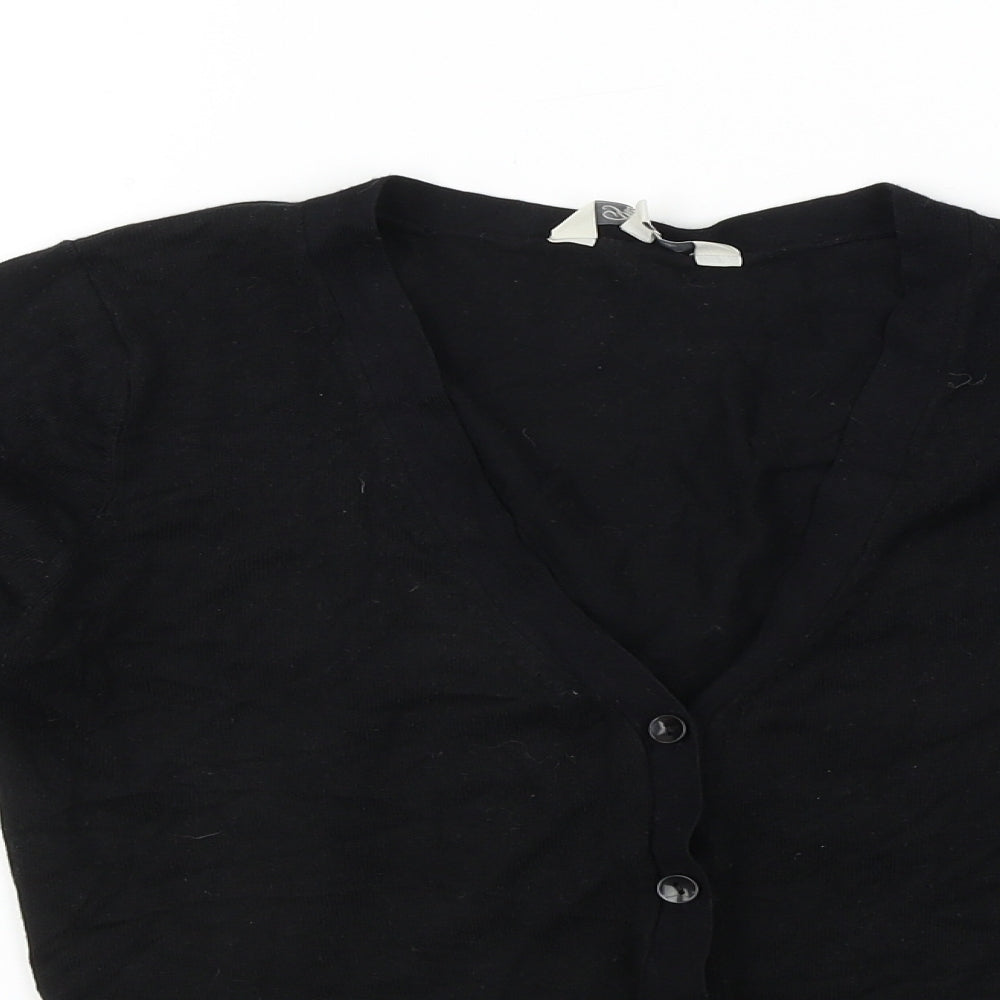 Peacocks Womens Black   Cardigan Jumper Size 10