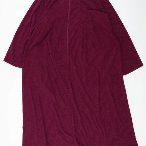 Preworn Womens Purple Solid  Top Dress Size M