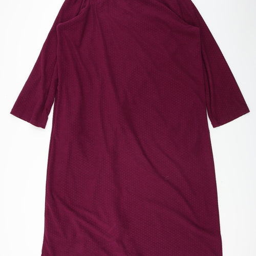 Preworn Womens Purple Solid  Top Dress Size M