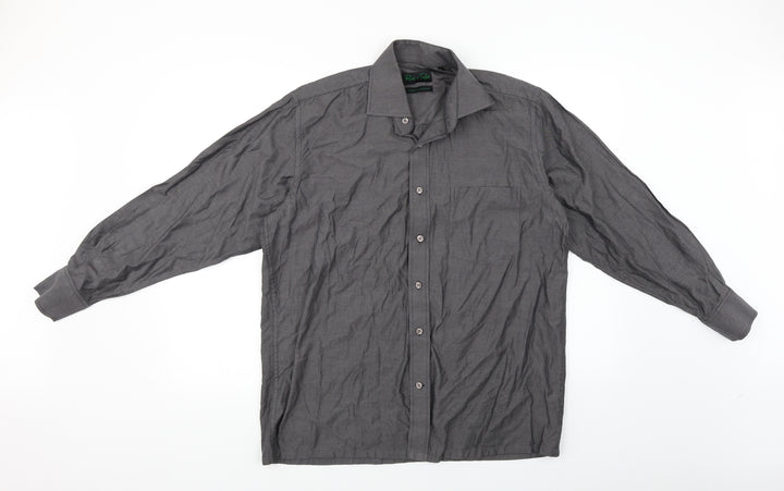 Reid & Taylor Mens Grey Dress Shirt Size 15.5