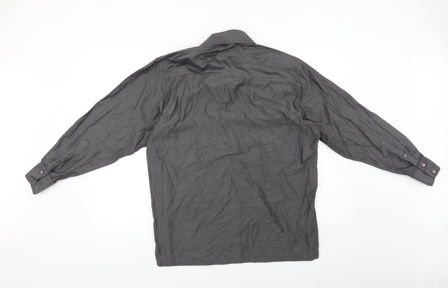 Reid & Taylor Mens Grey    Dress Shirt Size 15.5