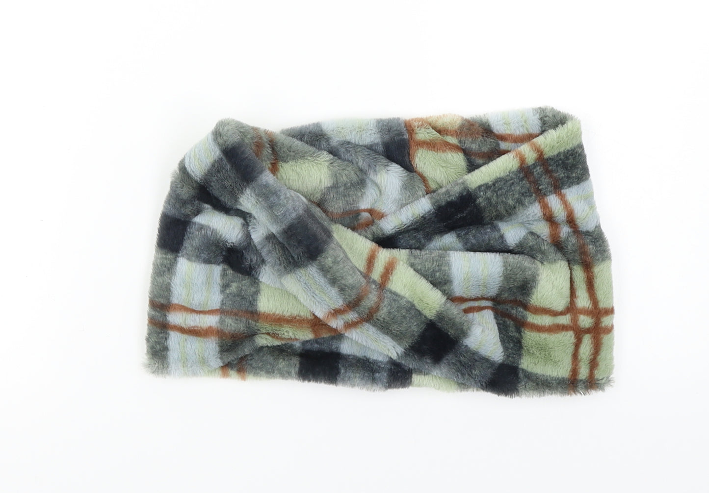Hot Tomato Unisex Blue Check   Shawl/Wrap