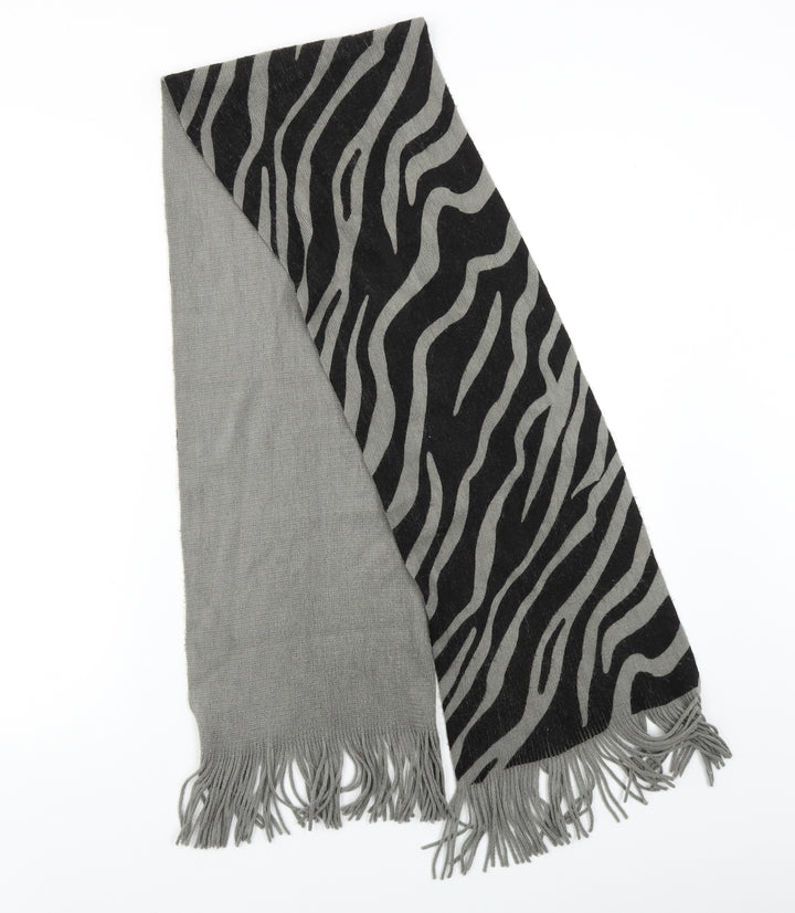 BHS Unisex Grey Animal Print Scarf