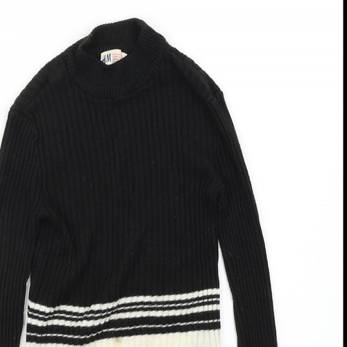 H&M Girls Black   Pullover Jumper Size 9-10 Years