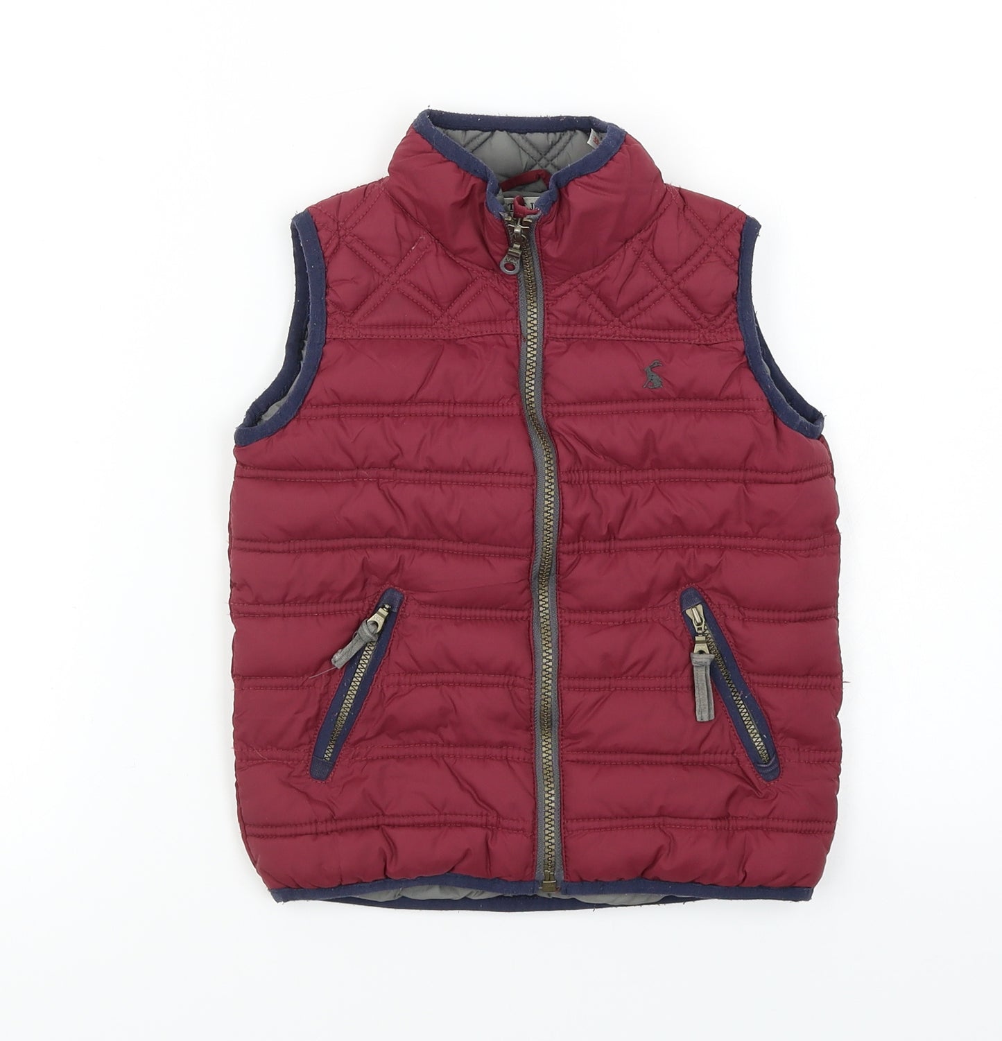Little Joule Boys Red   Gilet Jacket Size 2-3 Years
