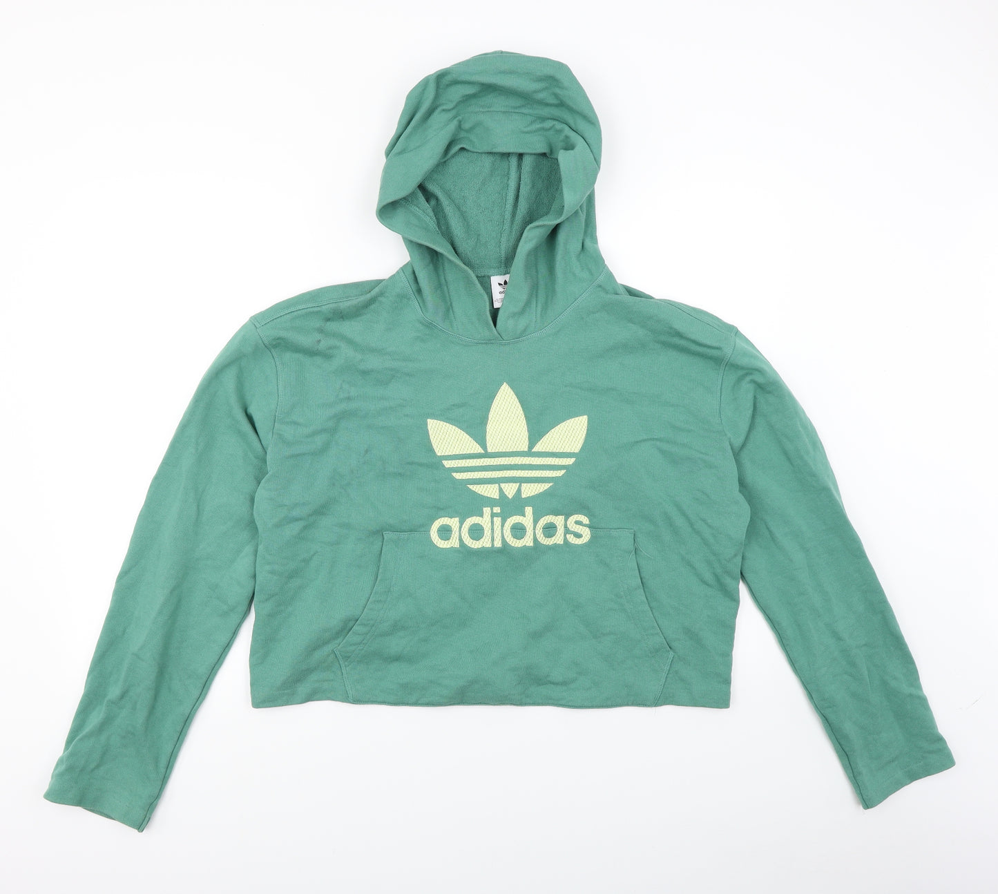 adidas Womens Green   Pullover Hoodie Size 8