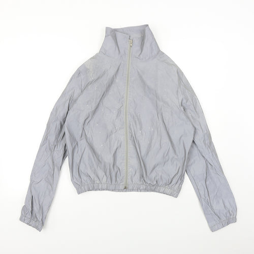 Preworn Womens Silver   Rain Coat Jacket Size 2XL