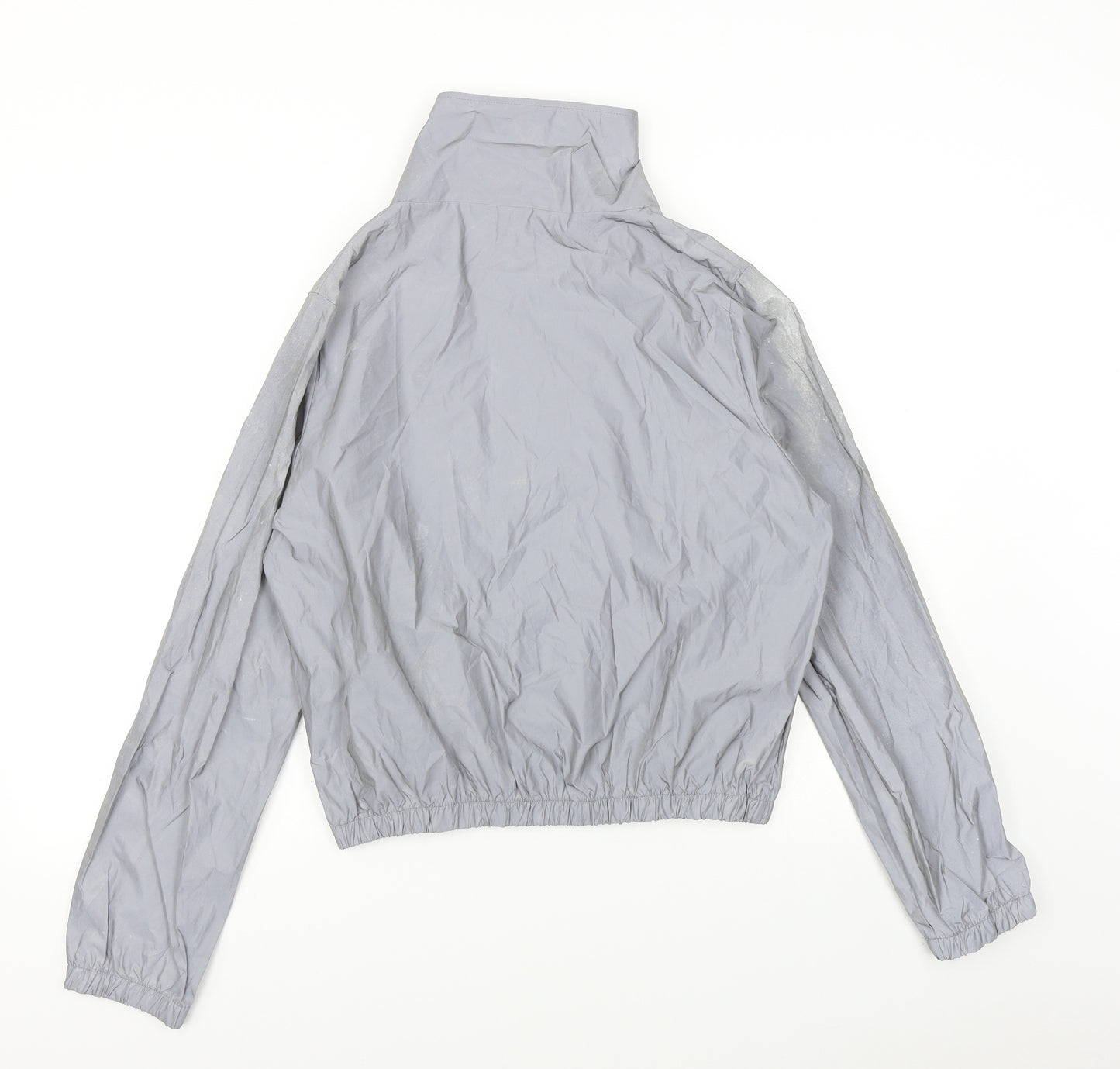 Preworn Womens Silver   Rain Coat Jacket Size 2XL