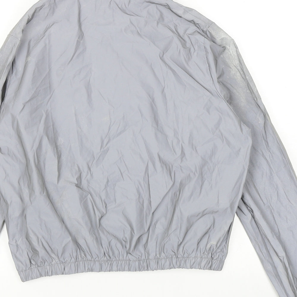 Preworn Womens Silver   Rain Coat Jacket Size 2XL