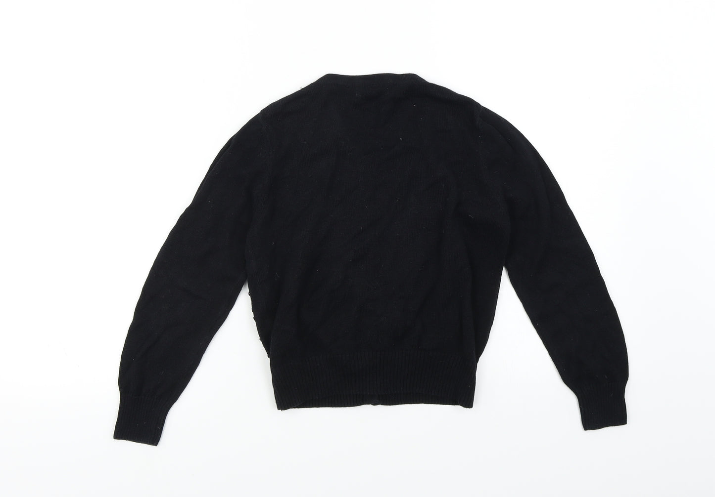 Blue Zoo Girls Black   Cardigan Jumper Size 7-8 Years