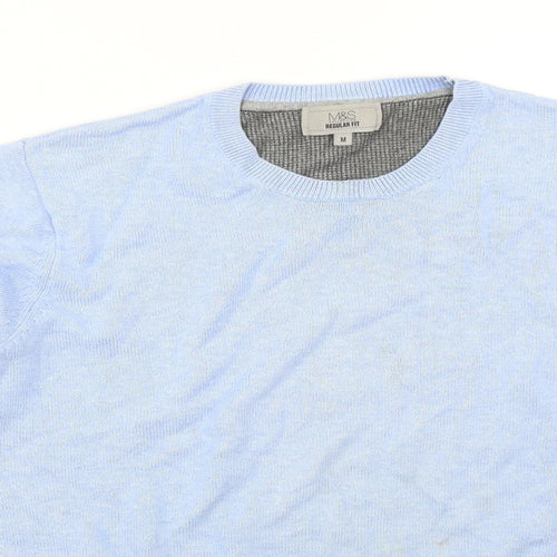 M&S Womens Blue   Pullover Jumper Size M