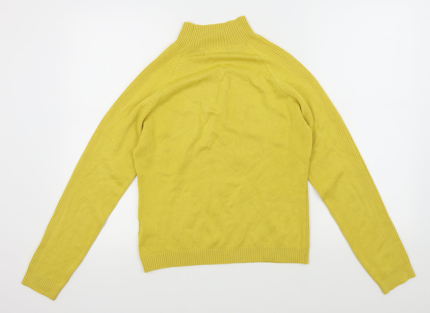Alexara Womens Yellow  Knit Pullover Jumper Size L
