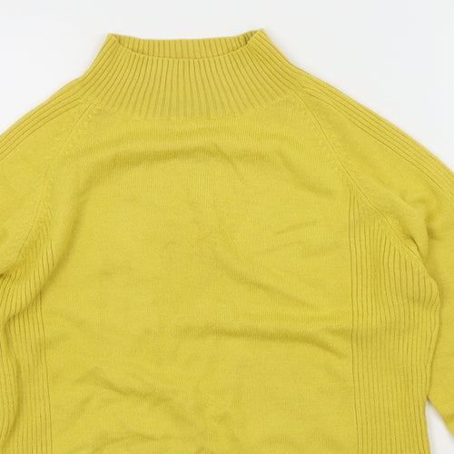 Alexara Womens Yellow  Knit Pullover Jumper Size L