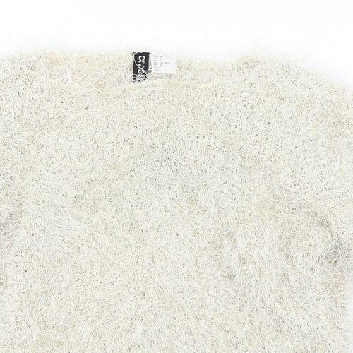 Divided Womens Beige   Pullover Jumper Size 10