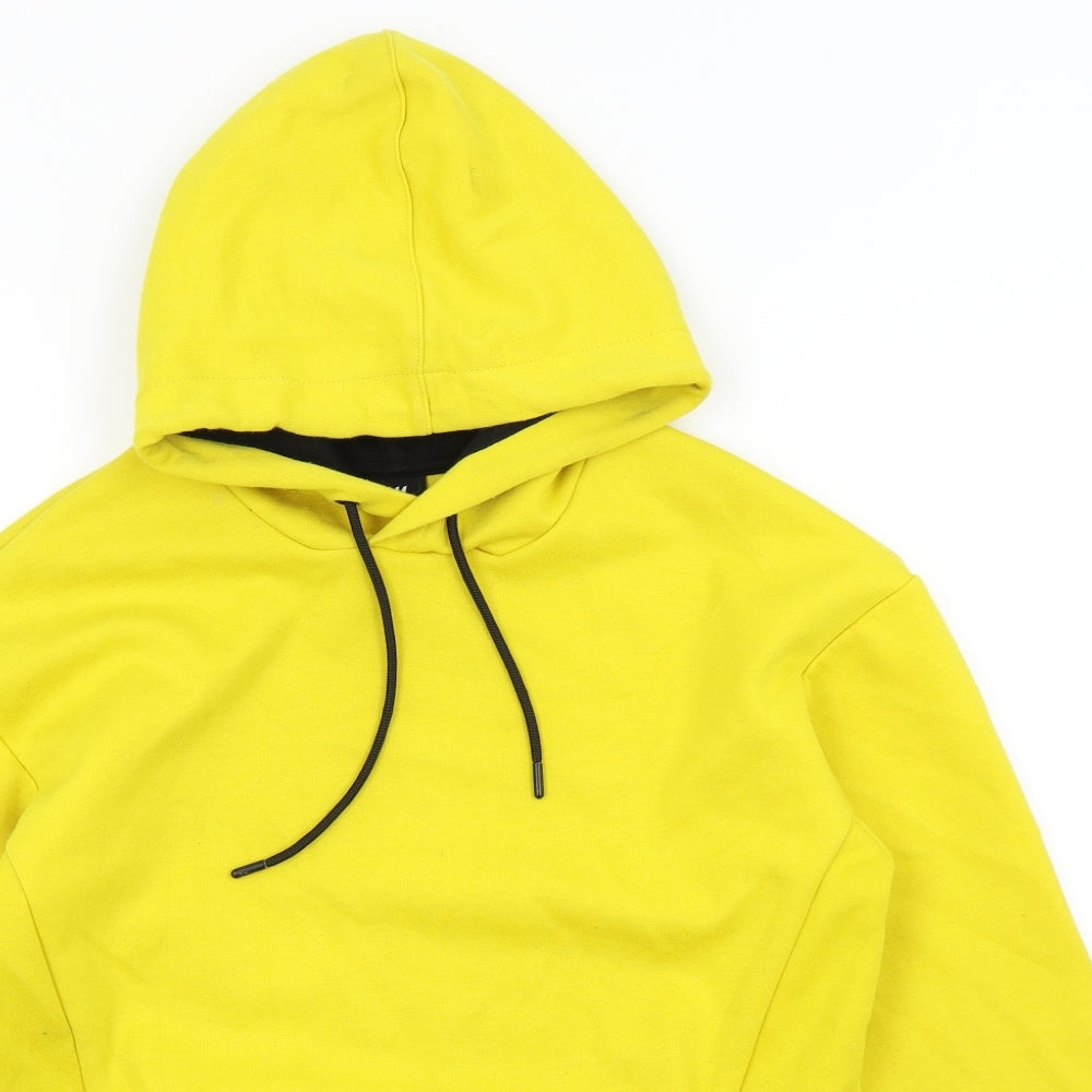H&M Mens Yellow   Pullover Hoodie Size XS