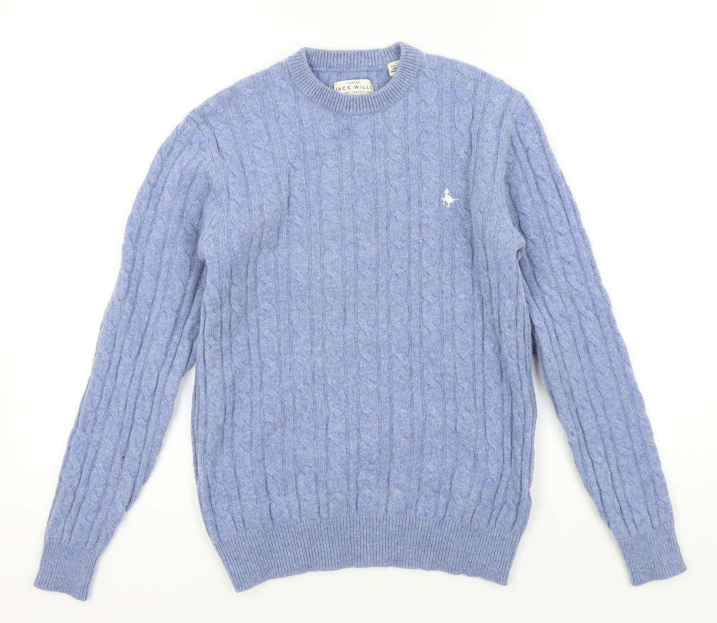 Jack Wills Mens Blue  Knit Pullover Jumper Size XS