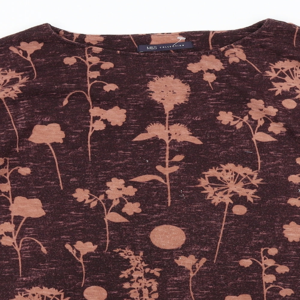 Marks & Spencer Womens Purple    T-Shirt Size 12