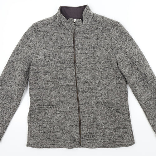 Marks & Spencer Womens Grey   Full Zip Jumper Size 8