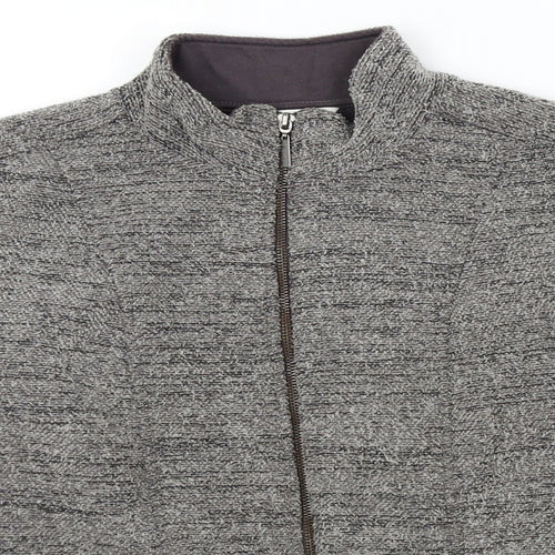 Marks & Spencer Womens Grey   Full Zip Jumper Size 8