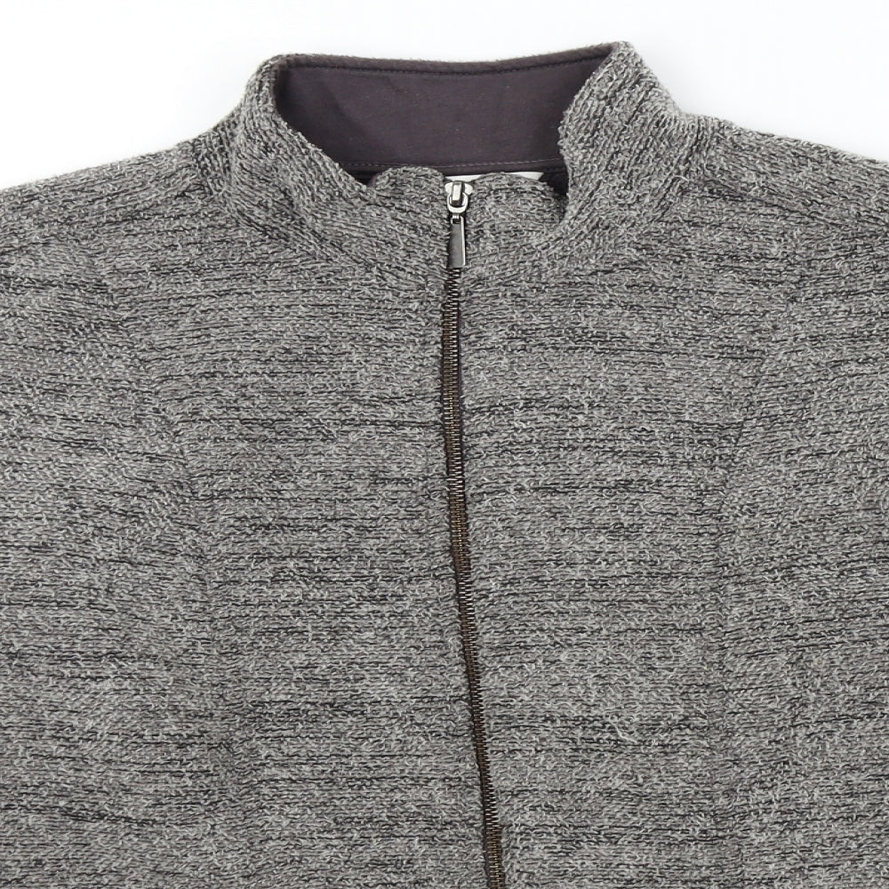 Marks & Spencer Womens Grey   Full Zip Jumper Size 8