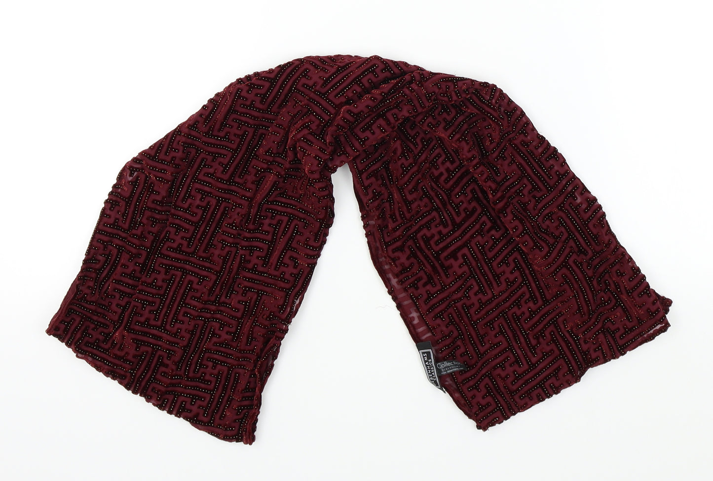 Debenhams Womens Red Geometric   Scarf