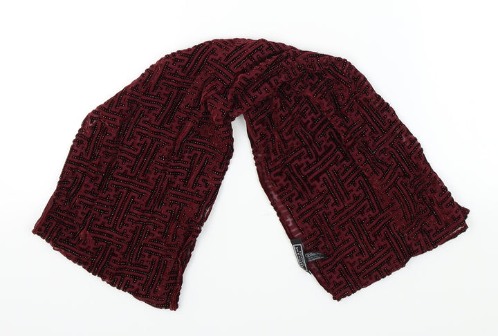Debenhams Womens Red Geometric   Scarf