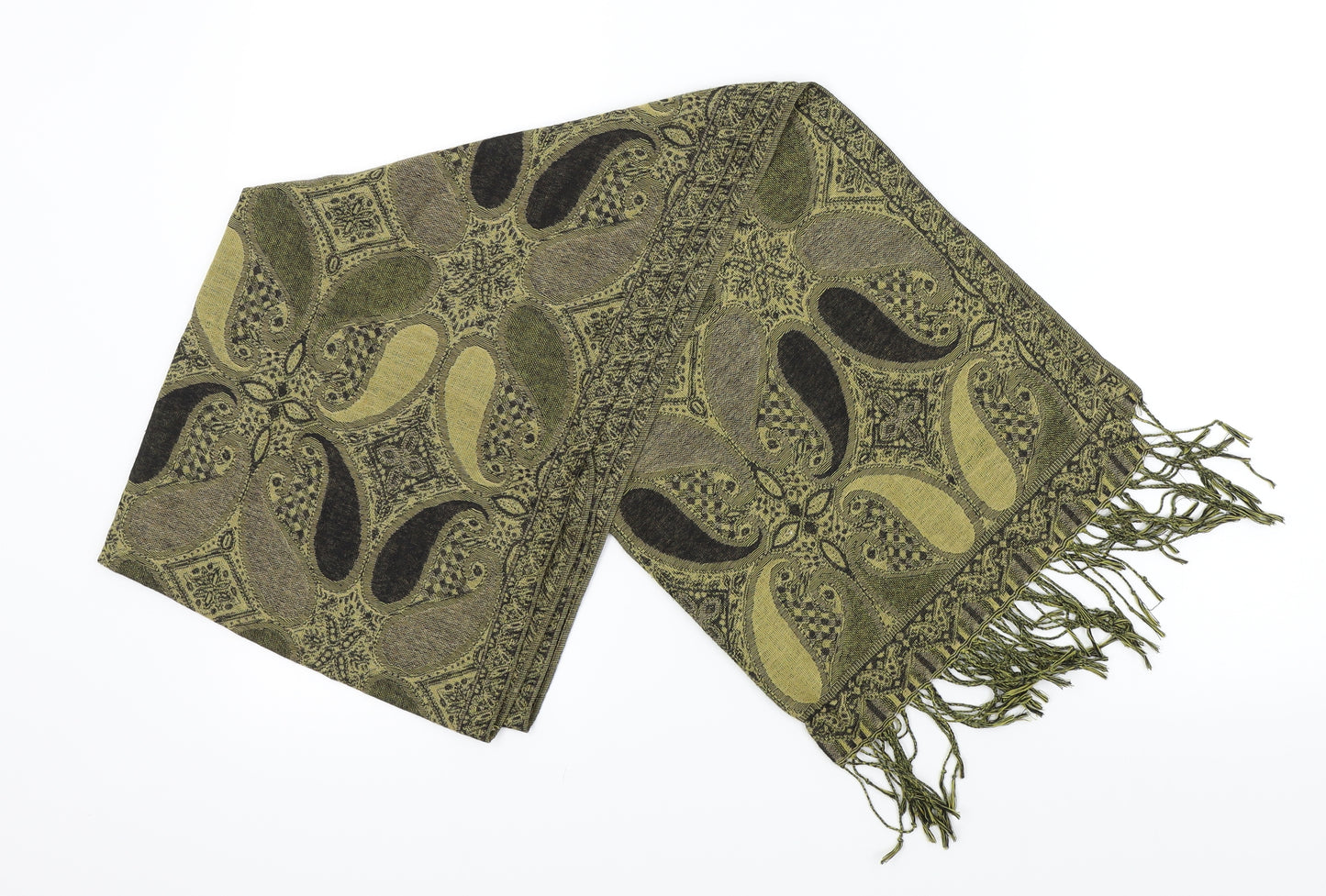 Preworn Womens Brown Paisley   Scarf