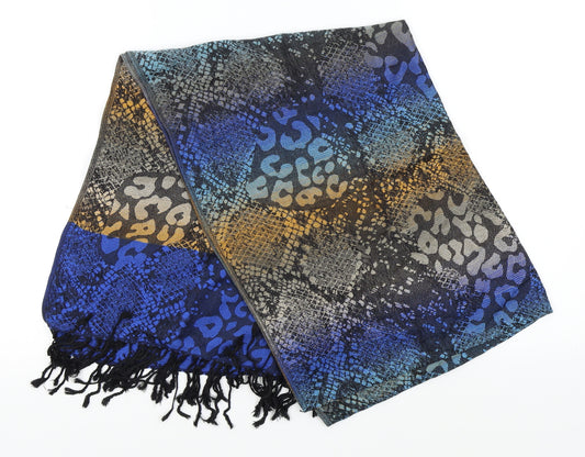 Front view of Preworn women’s blue scarf